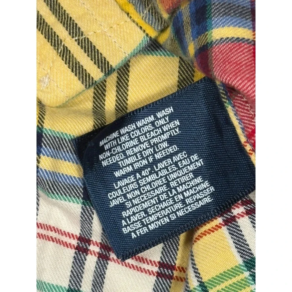 Ralph Lauren Boys Flannel Shirt XL (18-20)‎ Button Down Long Sleeves Plaid Logo